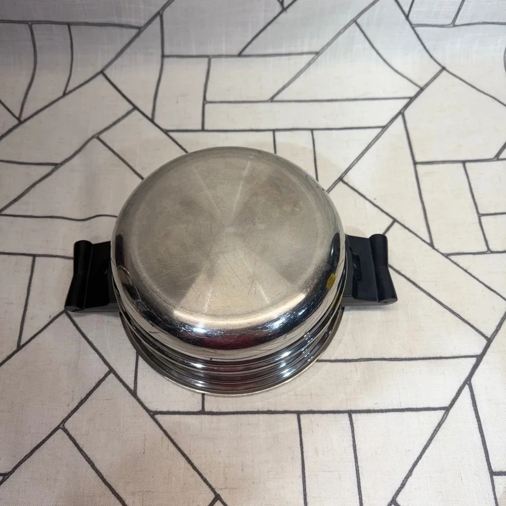 Saladmaster Double Boiler Insert 8 Inch Silver Stainless Steel Cookware